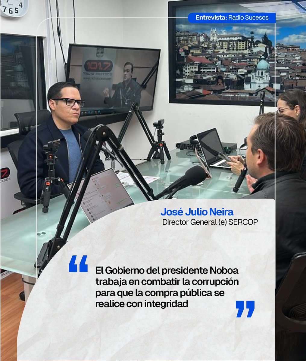 En el <a href="/SERCOPec/">SERCOP 🇪🇨</a> bajo el liderazgo del presidente <a href="/DanielNoboaOk/">Daniel Noboa Azin</a> trabajamos por impulsar una #ContrataciónPúblicaEficiente, transparente y al servicio de los ciudadanos.

Procesos claros, control permanente y cero tolerancia a la corrupción.