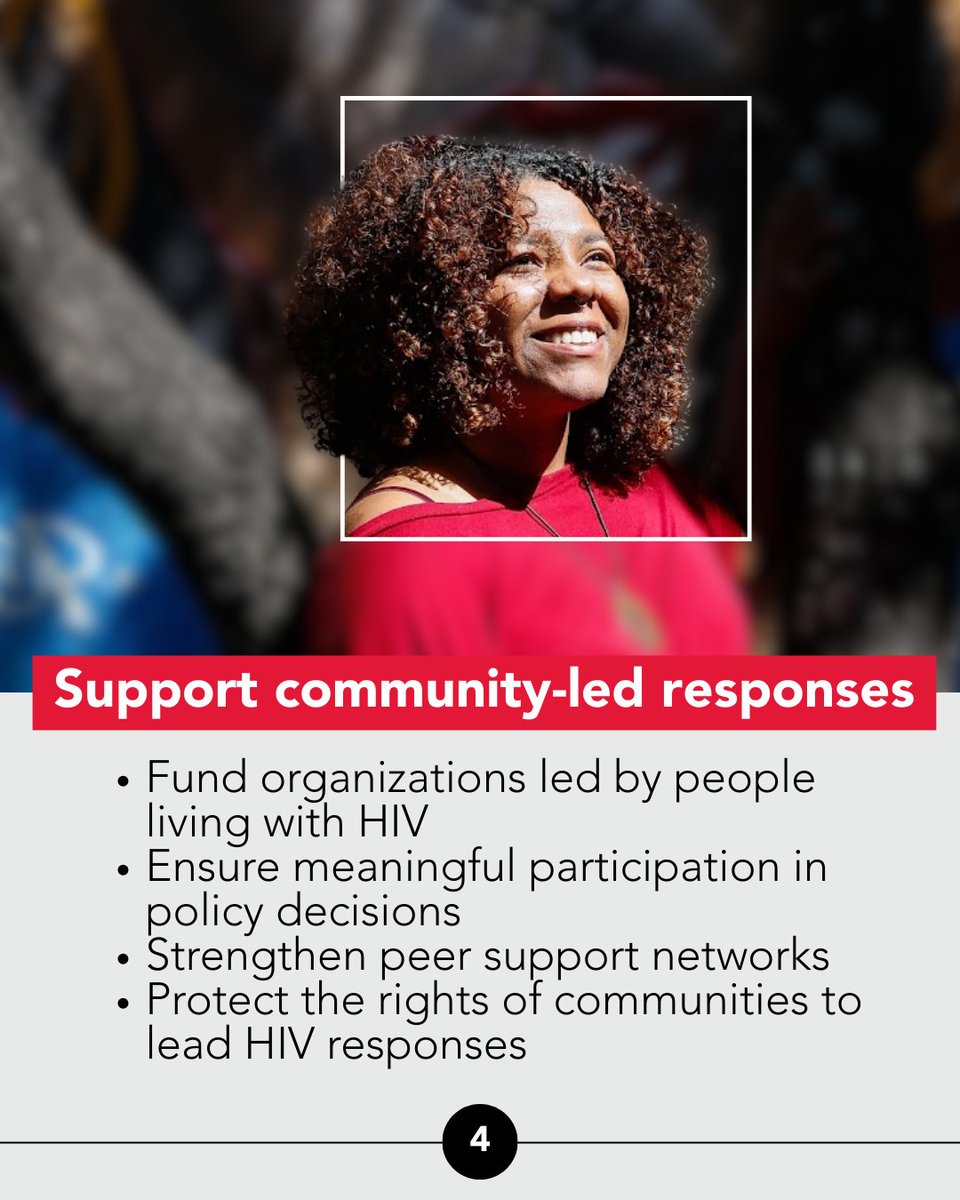 GhanaUNAIDS's tweet image. 🤝🏽 Stand with communities: Support, fund, &amp;amp; partner with community‑led organizations that lead advocacy efforts and provide trusted, stigma‑free services.

#PeopleFirst
#ZeroDiscrimination 
#EndAIDS