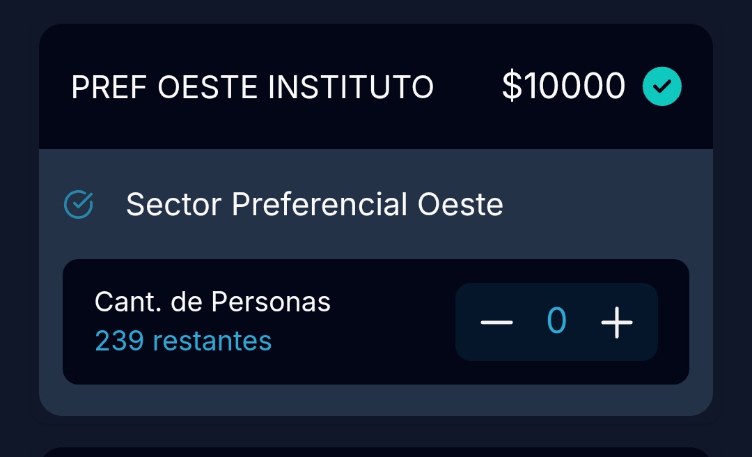Dale daleee, a copar Gral Bustos 
Quedan las últimas 13 plateas y 200 populares