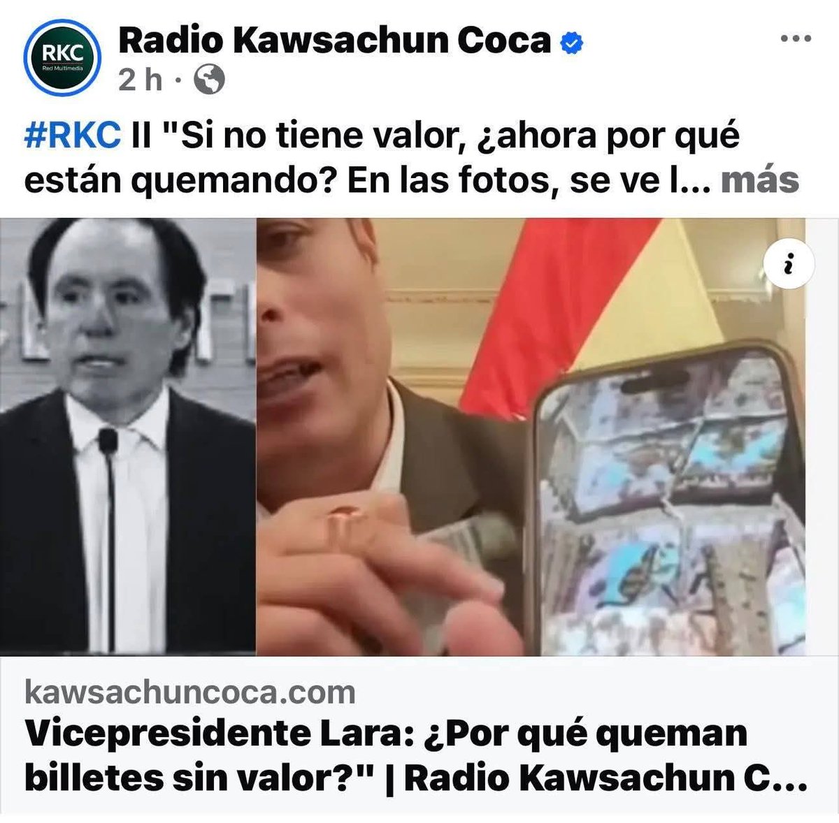 Radio Kawsachun Coca tweet media