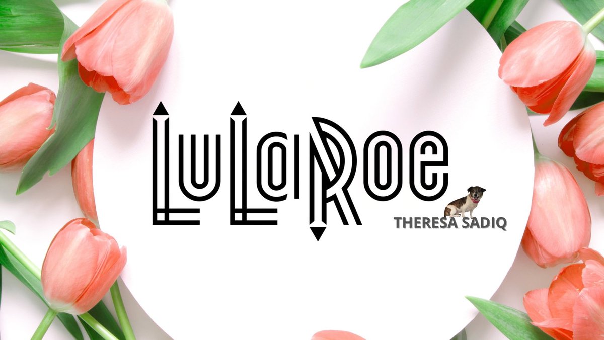 LLR_Theresa1's tweet image. New month, new look 💐🐶🩷 #canva #lularoe #wahm #chiterriermix #iloveher
