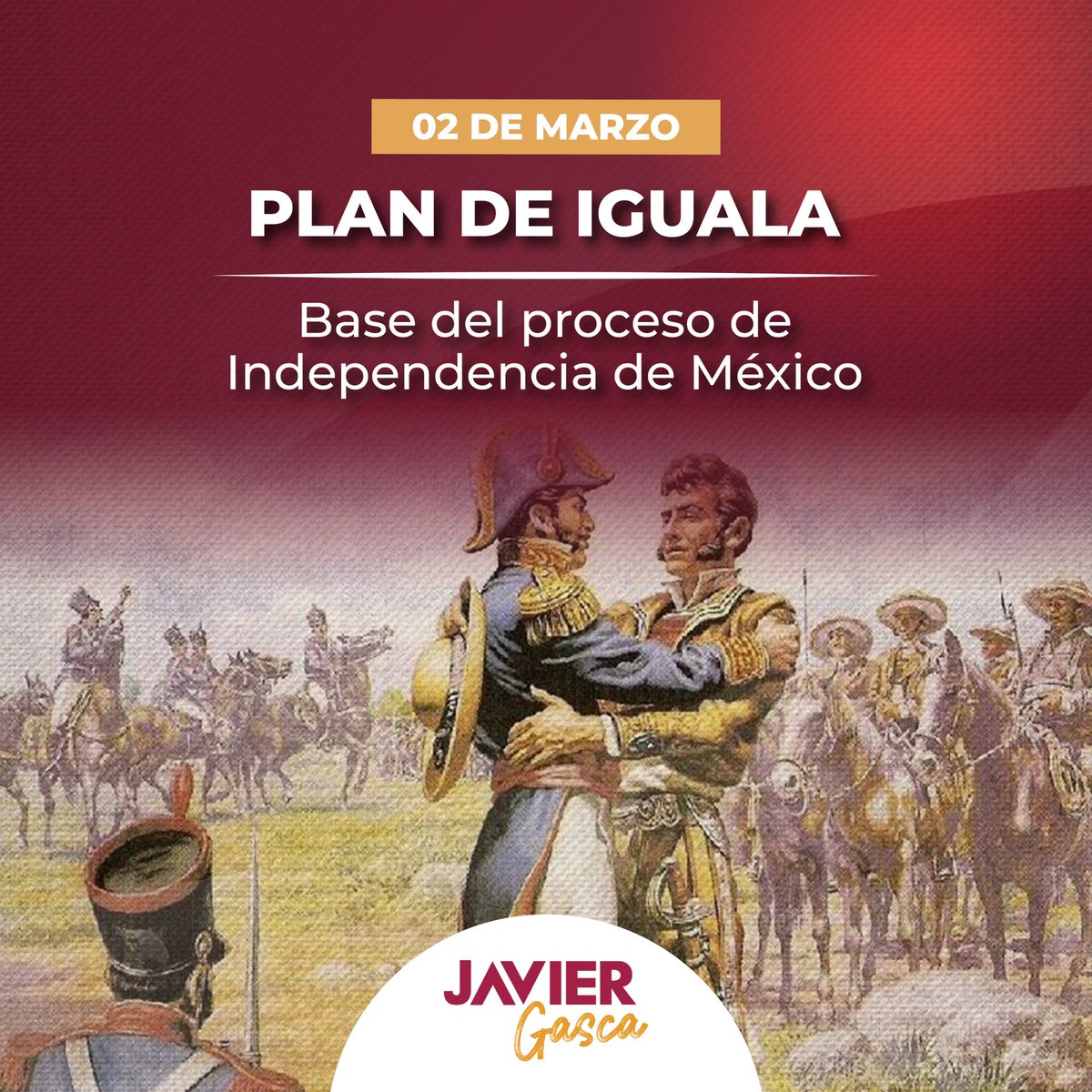 Conmemoramos uno de los documentos fundamentales en la consumación de la Independencia de México. El Plan de Iguala consolidó las bases de soberanía, identidad y unión que dieron origen a nuestra nación. 🇲🇽 

Honrar nuestra historia es fortalecer nuestro presente.