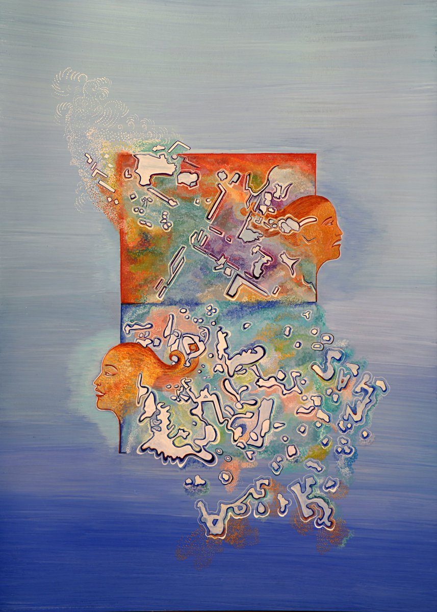 2015 yılında çalıştığım minyatür 🙏🏻 Bilim insanları tarafından göz yaşı mikroskop altında incelendiğinde görülür ki; hüzünle döküleni başka, sevinçle dökülenin yapıları  başkadır. Aynı parmak izinde olduğu gibi  her insanın gözyaşı da birbirinden farklılık göstermektedir.