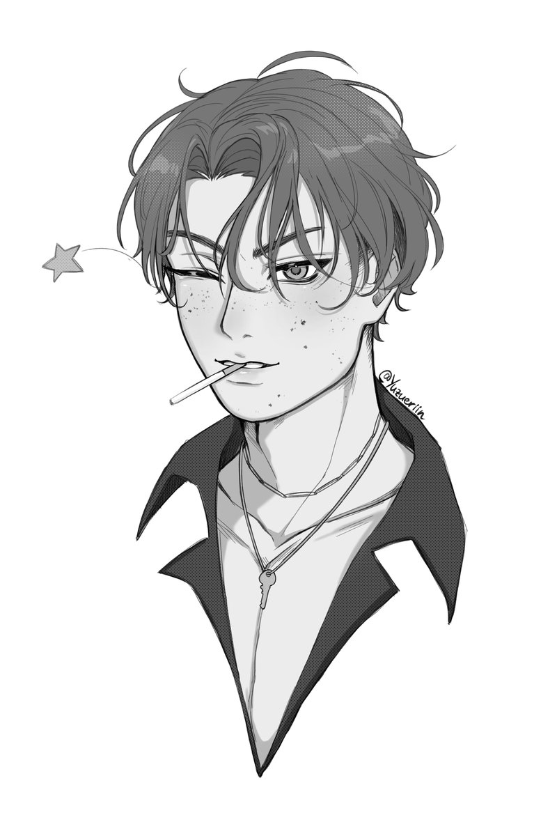 Quick Neil Downe sketch 🚬✨#DistrictV