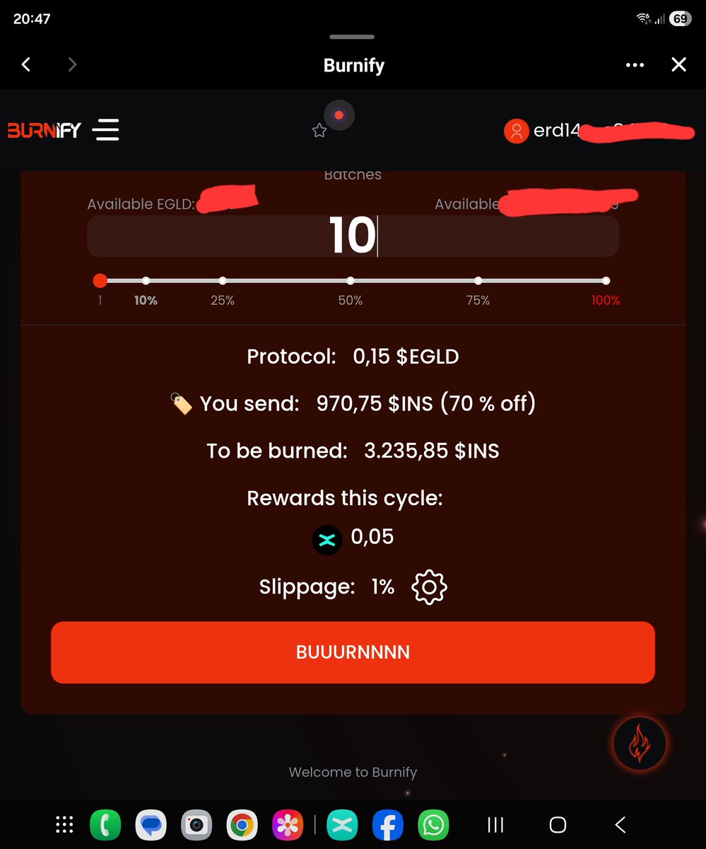 <a href="/Burnify/">burnify</a>

Welcome to below 1k INS to burn 10 batches of Ins. The chart Ins/Egld is looking  great. 
Get in and keep safe! 
DYOR
