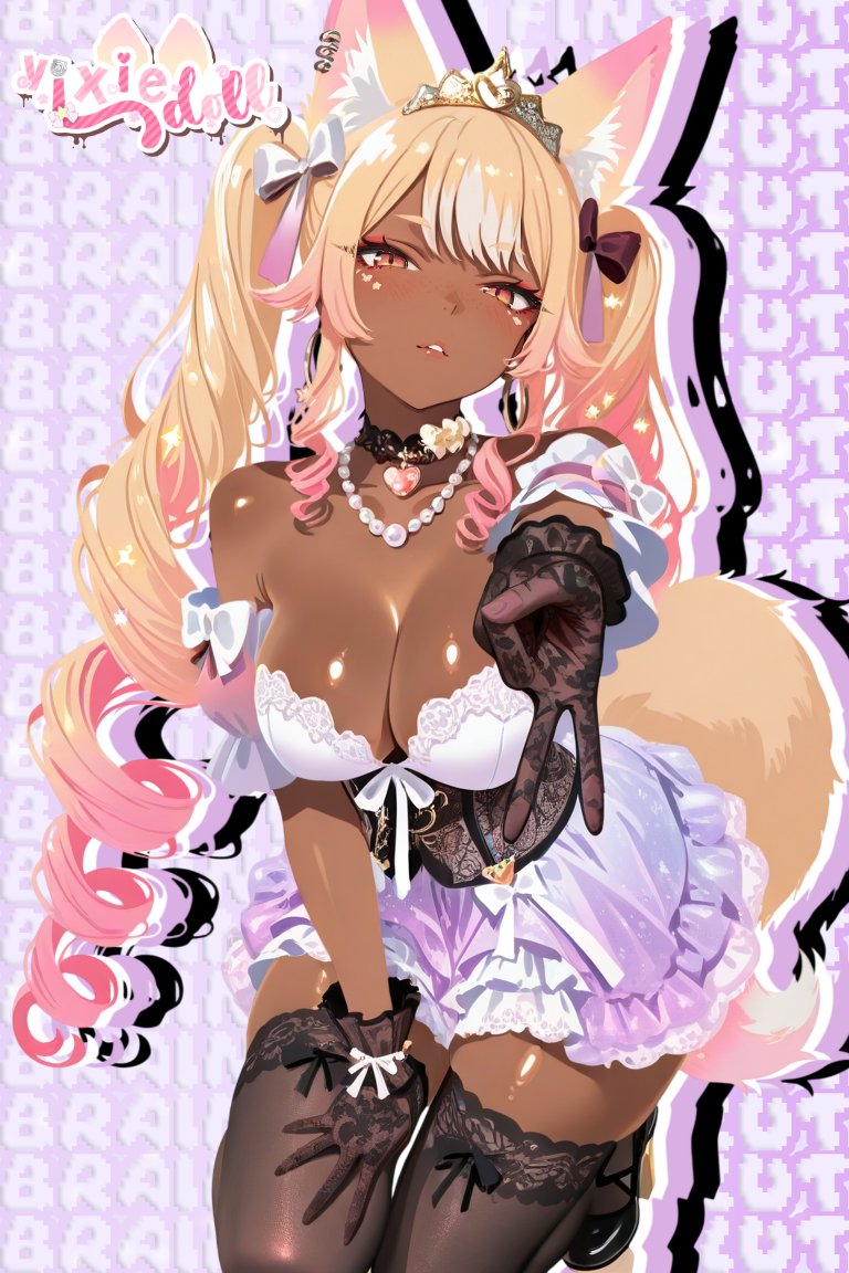 vixedoll's tweet photo. look at little ole' me rotting ur iq one pixel at a time~ 

u dummies who can't look away means ur brain is melted , ur wallet next ! 😵‍🌀💞

 who's my good little brainrot toy today ?? hehe 🫧✨