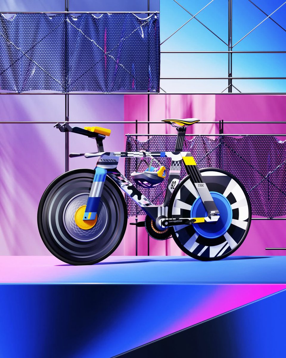 Monarcostudio's tweet image. Some say simplicity is underrated but which one will you choose, Option 1 or 2? Art created by @PeterTarka Inspired by the @canyon_bikes brand. #3DDesign #ArtDirection #CGIArt