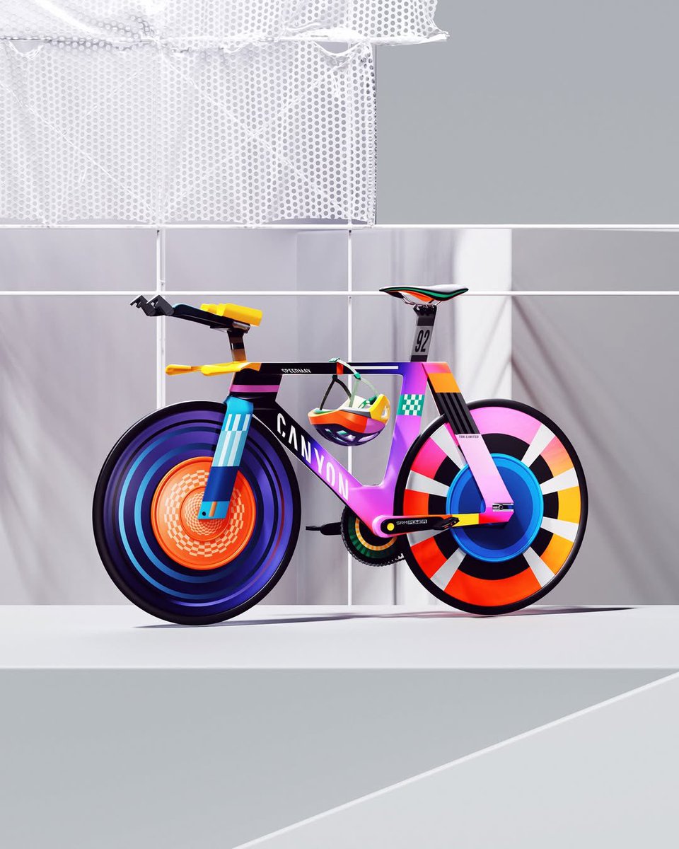 Monarcostudio's tweet image. Some say simplicity is underrated but which one will you choose, Option 1 or 2? Art created by @PeterTarka Inspired by the @canyon_bikes brand. #3DDesign #ArtDirection #CGIArt
