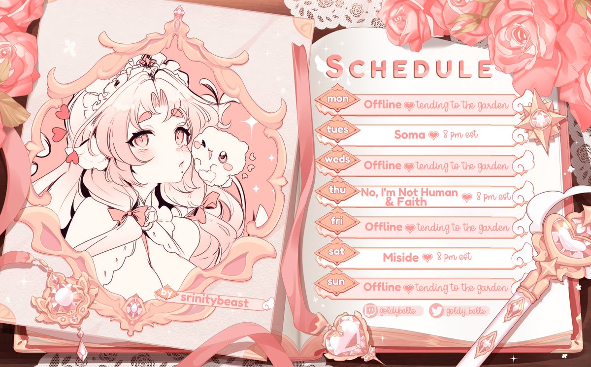 goldy_belle's tweet photo. ♡ 3.2 •*⁀ 3.8   

જ⁀⁺₊  four games in 1 week! we finally have new visitors in "no, i'm not a human" &amp; then we jump into faith! 💗 excited to hang out with you bellebies soon!

🎨 ⁺₊  #mahougoldy 
🎥 ⟡˖  #clippybelle https://t.co/vthmSL3DD9