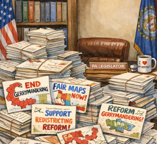 FDPAPhilly's tweet photo. Support for bills to end #gerrymandering (HB31, SB131) is overwhelming!
But note that the legislator's chair is vacant. Too often, PA legislators don't listen to voters.
We're begging them, before it's too late:
Pay attention!!!!
#NotRedNotBlueJustFair
@PAHouseGOP @PaHouseDems https://t.co/HgGxAe74en