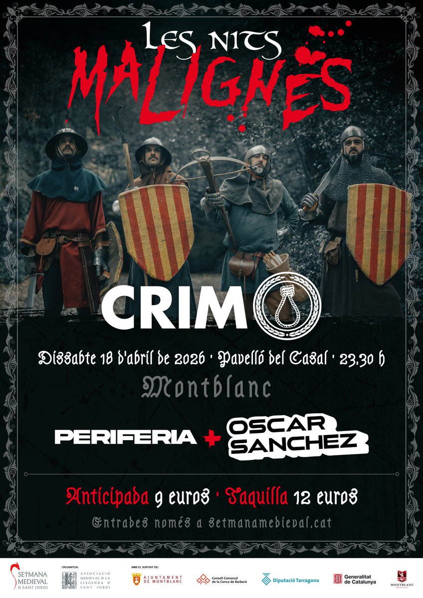 Setmana Medieval de Sant Jordi tweet media