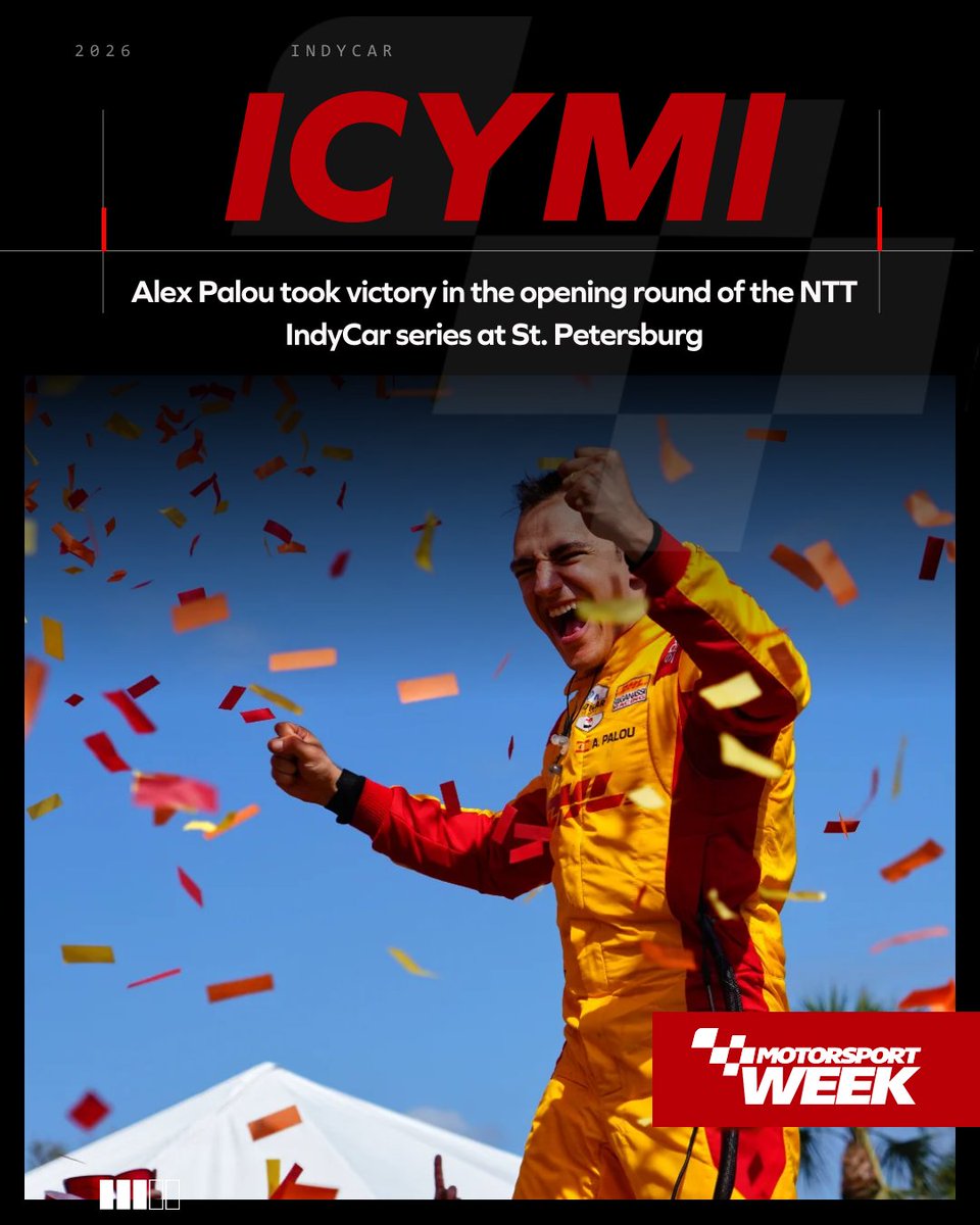 MotorsportWeek's tweet image. #ICYMI | The 2026 NTT IndyCar series kicked off in St. Petersburg last night, and it was Alex Palou who picked up where he left off, by taking victory.

Check out these exclusive images from our IndyCar Editor, Kevin Dejewski 

#IndyCar #Palou