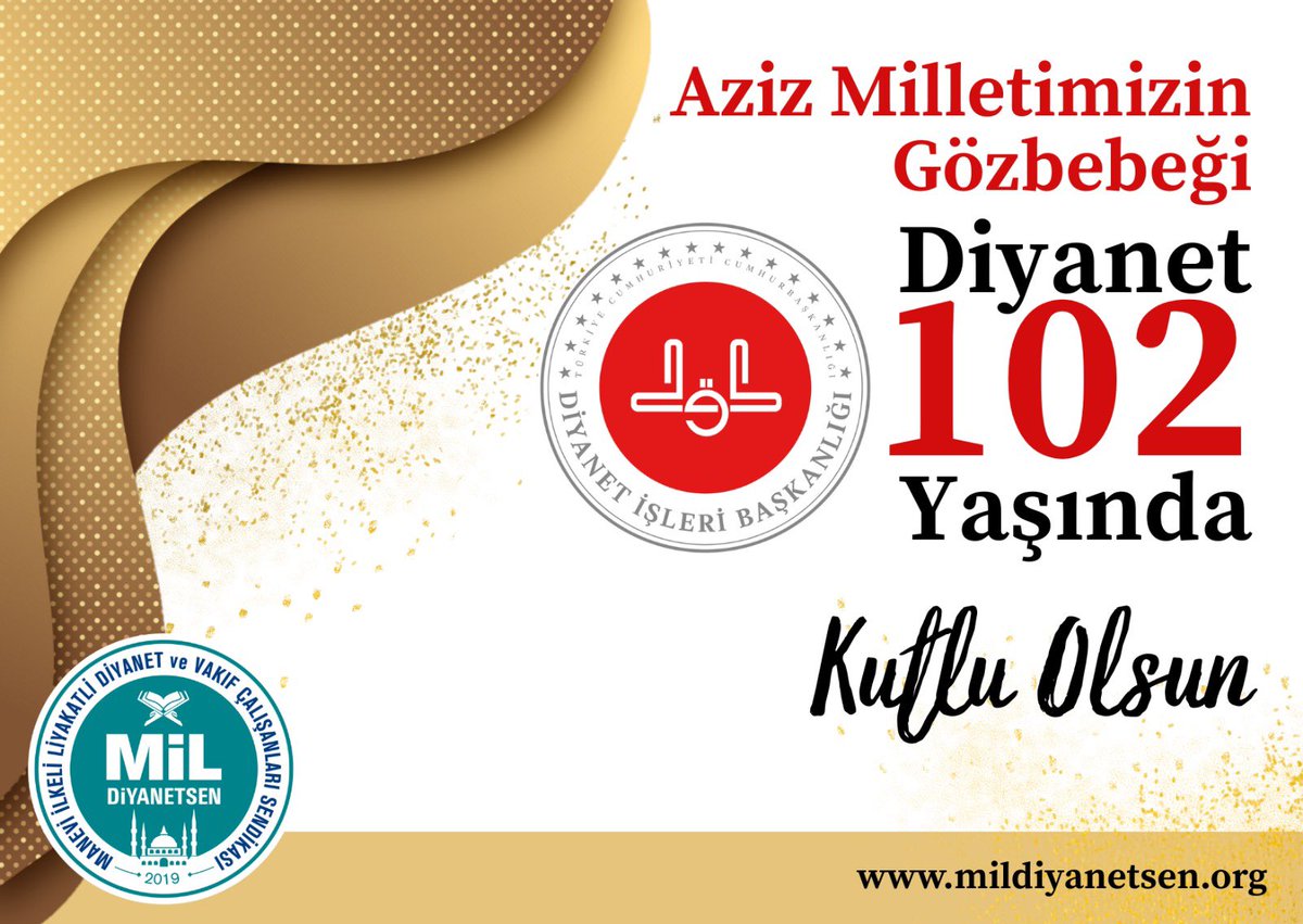 Aziz Milletimizin Göz Bebeği Diyanet İşleri Başkanlığımız 102 Yaşında. 

<a href="/DIBSafiArpagus/">Prof. Dr. Safi Arpaguş</a> 
#diyanet