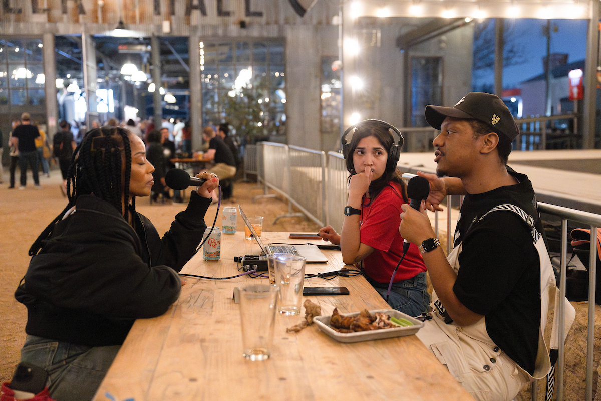 TheBreaksKUTX's tweet photo. We took a field trip to Central Machine Works for @KUT/@KUTX Connections event to record live on location. We had guest hosts @MilestoMogul @soundfounder &amp; @DJ_SHANI  
Listen: https://t.co/9JfD3Qp1eD https://t.co/9dIJs7sXKZ