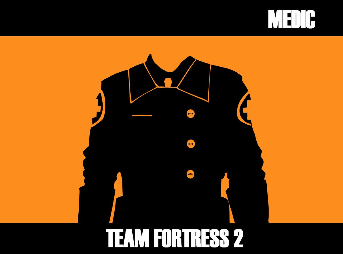 sss_liss's tweet photo. this is such a style y'know🧡🖤
#TF2 #TeamFortress2 #AndOne #crossover #medictf2 #bodypop https://t.co/ySDtQGocxb