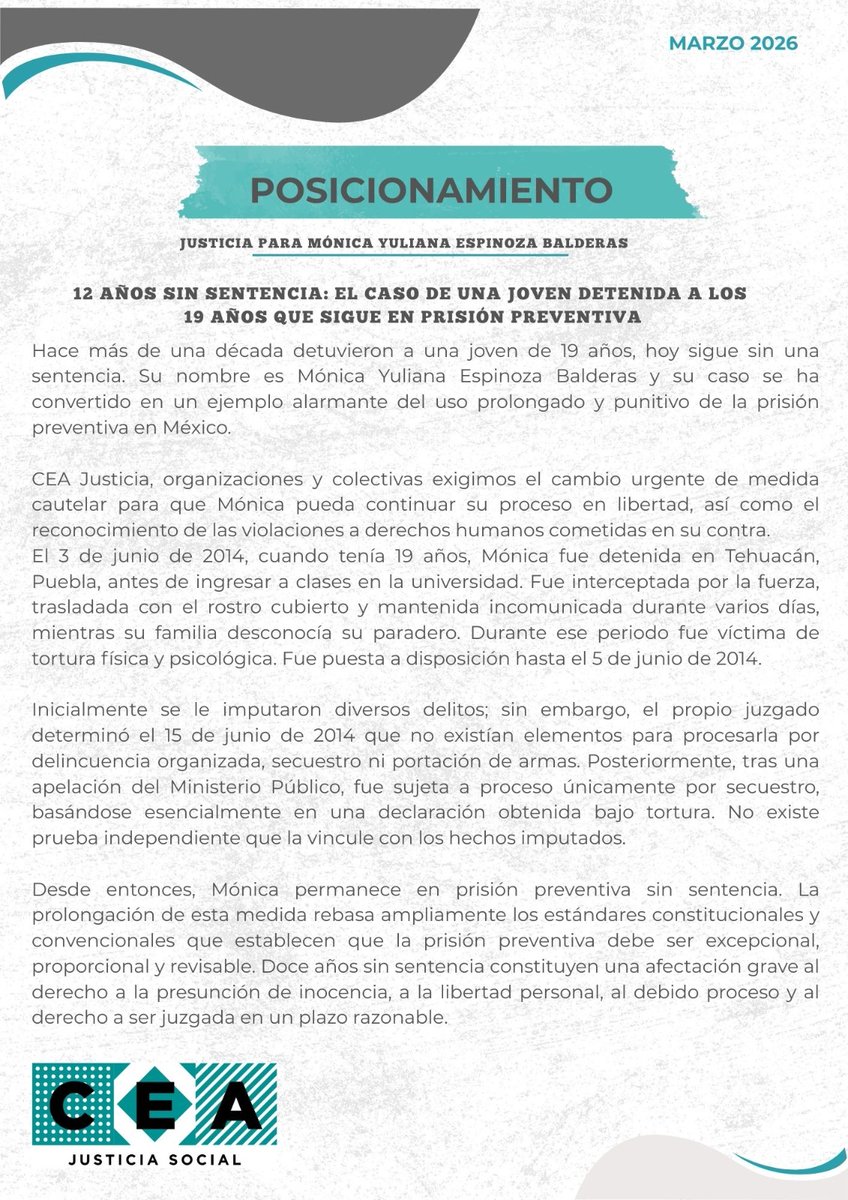 CEA Justicia Social tweet media