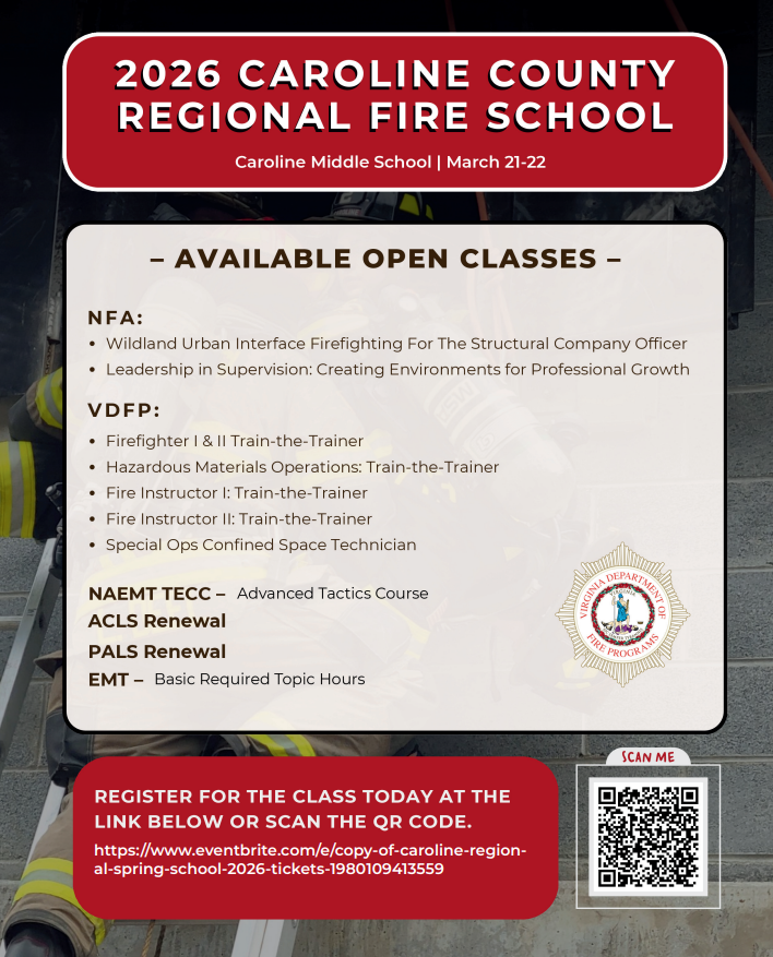 Virginia Department of Fire Programs tweet media