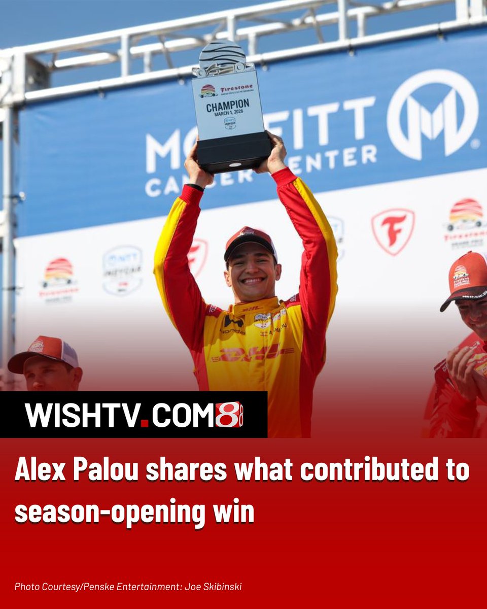 WISHNews8's tweet image. Alex Palou won the Firestone Grand Prix of St. Petersburg in dominant fashion, winning the season opener in back-to-back seasons. Click the link below to hear from Palou after the victory.
tinyurl.com/3xn439n7