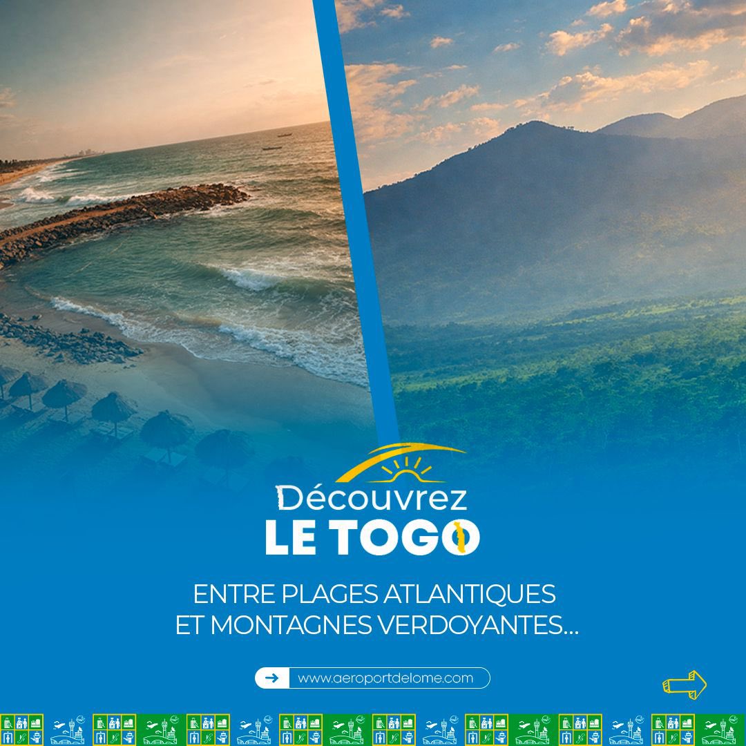 LomeAirport's tweet image. Le voyage commence avant même l’atterrissage… ✈️

Entre l’Atlantique et les terres aux mille saveurs, le Togo vous ouvre ses portes. 🇹🇬

#TogoVoyage  #AIGE #DestinationTogo #holidays #escaleLome