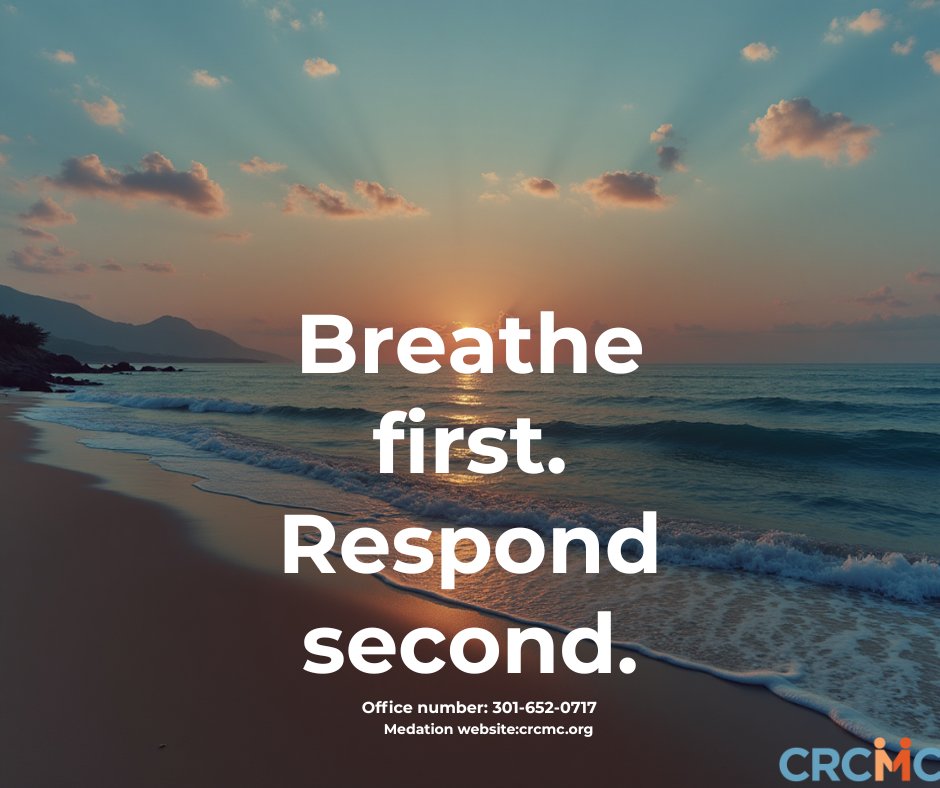 CRCMCtweets's tweet image. Learn more: crcmc.org
Office: 301-652-0717
#Meditation #MindfulPause #ConflictResolution #ChoosePeace