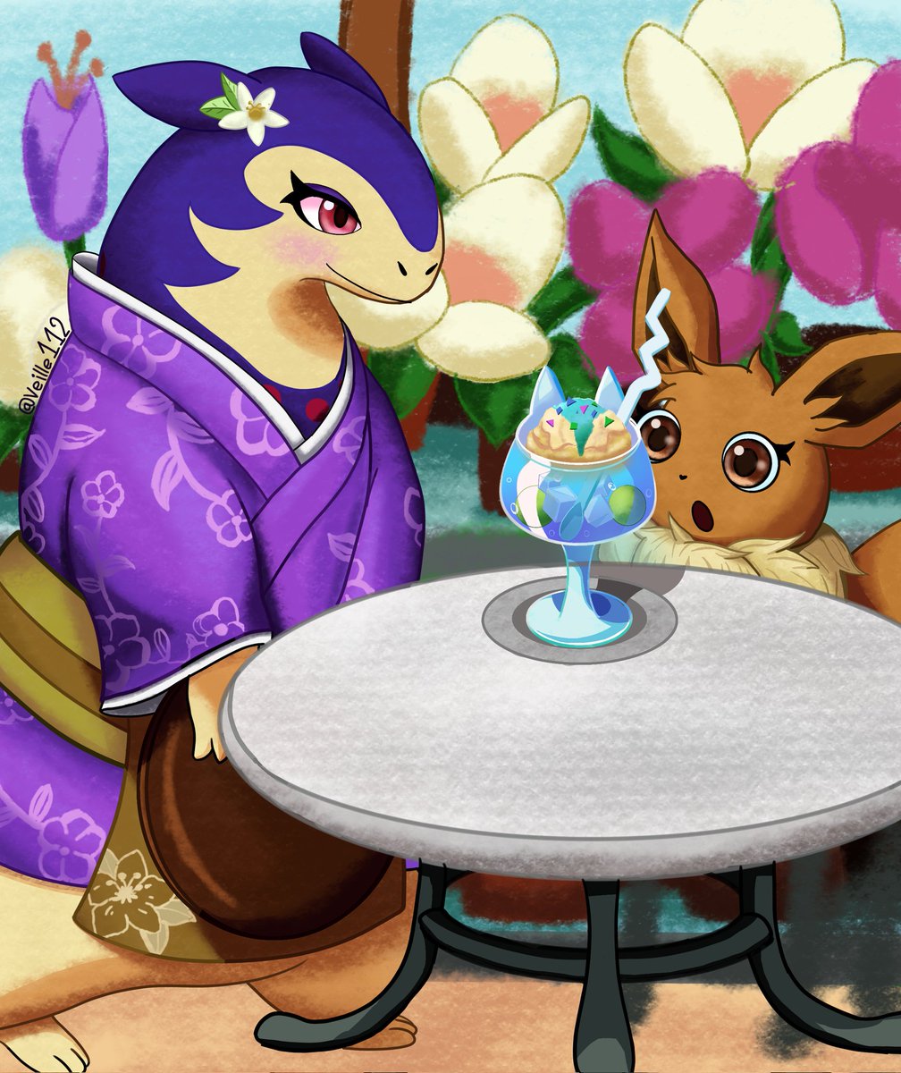 veille112's tweet photo. drink for eevee🍧🥤 https://t.co/LQ8F7znV6h