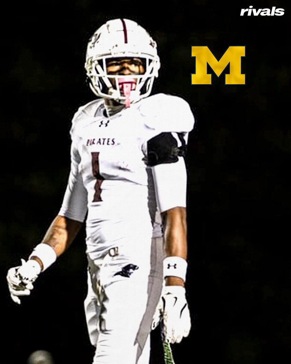 NEW: Michigan is at the top for Rivals 4-star safety Tristin Hughes, he tells <a href="/SWiltfong_/">Steve Wiltfong</a>〽️

Hughes recently decommitted from Syracuse. 

Read: on3.com/rivals/news/mi…