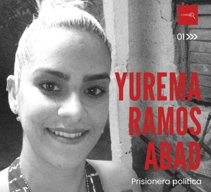 🇨🇺 Su nombre es Yurema Ramos Abad, presa política del 11J condenada a 12 años de privación de libertad por alzar la voz contra la dictadura comunista. No la dejemos sola. Exijo su liberación inmediata. Yurema es inocente!