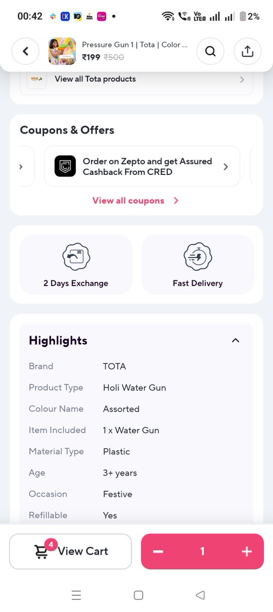 ankush1986's tweet photo. @ZeptoNow Ticket TK0204C602830 here. Can you tell me why the defective item wasn't replaced when it's eligible for a 2-day exchange? Let's sort this out ASAP https://t.co/eyWtBB0nSi