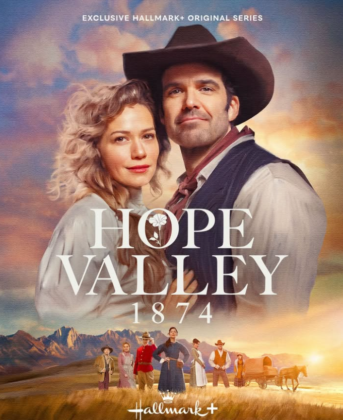 RomComReview1's tweet image. #BethanyJoyLenz shared the NEW SERIES POSTER for #HopeValley1874 before #Hallmark did!

What do you think?

The series premieres March 21 exclusively on Hallmark+ (unfortunately!).

#BenjaminAyres #Hearties #WCTH