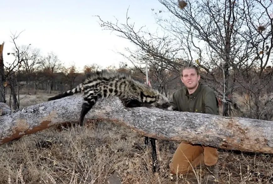 va_shiva's tweet photo. Why don’t those two assholes - Don Jr and Eric -  who get off killing defenseless animal -  head on over to get a dose of some “Epic Fury” and see how they long they last. https://t.co/A5kivVlxSt