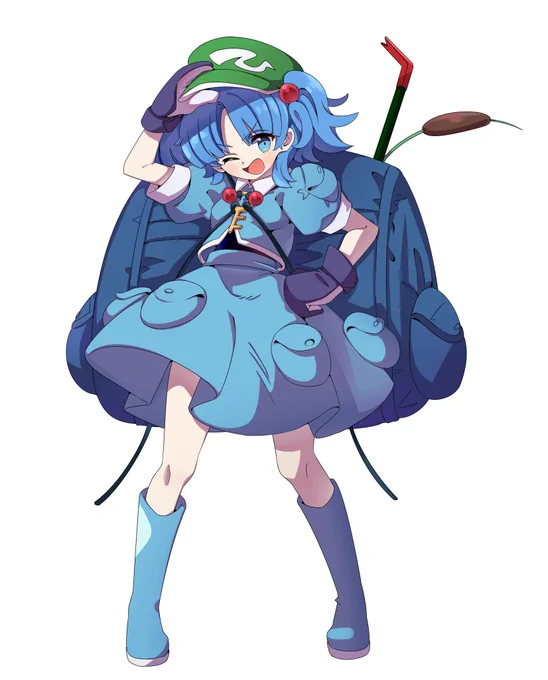 河城にとり描きました!