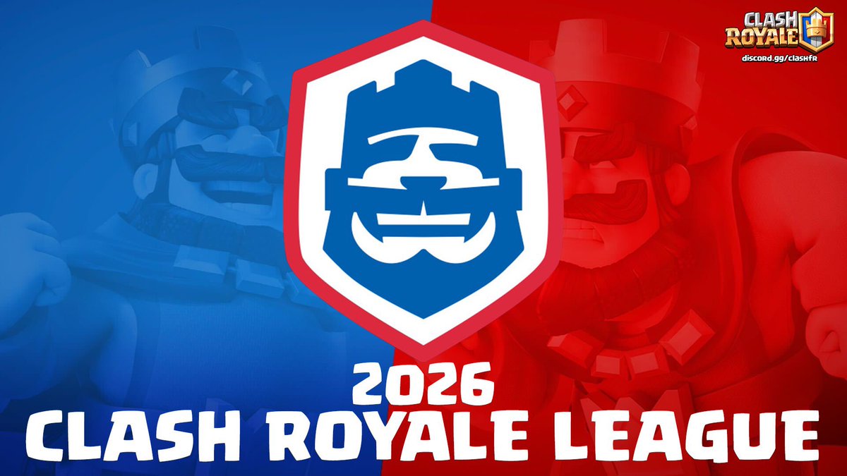 cv2tcv2t's tweet photo. LA CLASH ROYALE LEAGUE REVIENT EN FORCE EN 2026 ! 🥳🔥😤
👉 participe à  la SAISON RANKED de MARS
✅ Sécurise ta place pour la 1ÈRE ÉPREUVE DE QUALIF’ ! 💥
Restez en alerte, les infos arrivent TRÈS BIENTÔT 👀🤌🏾
#cv2t #ClashRoyale #CRL #crci #MobileGaming https://t.co/WP8K5mYF5x