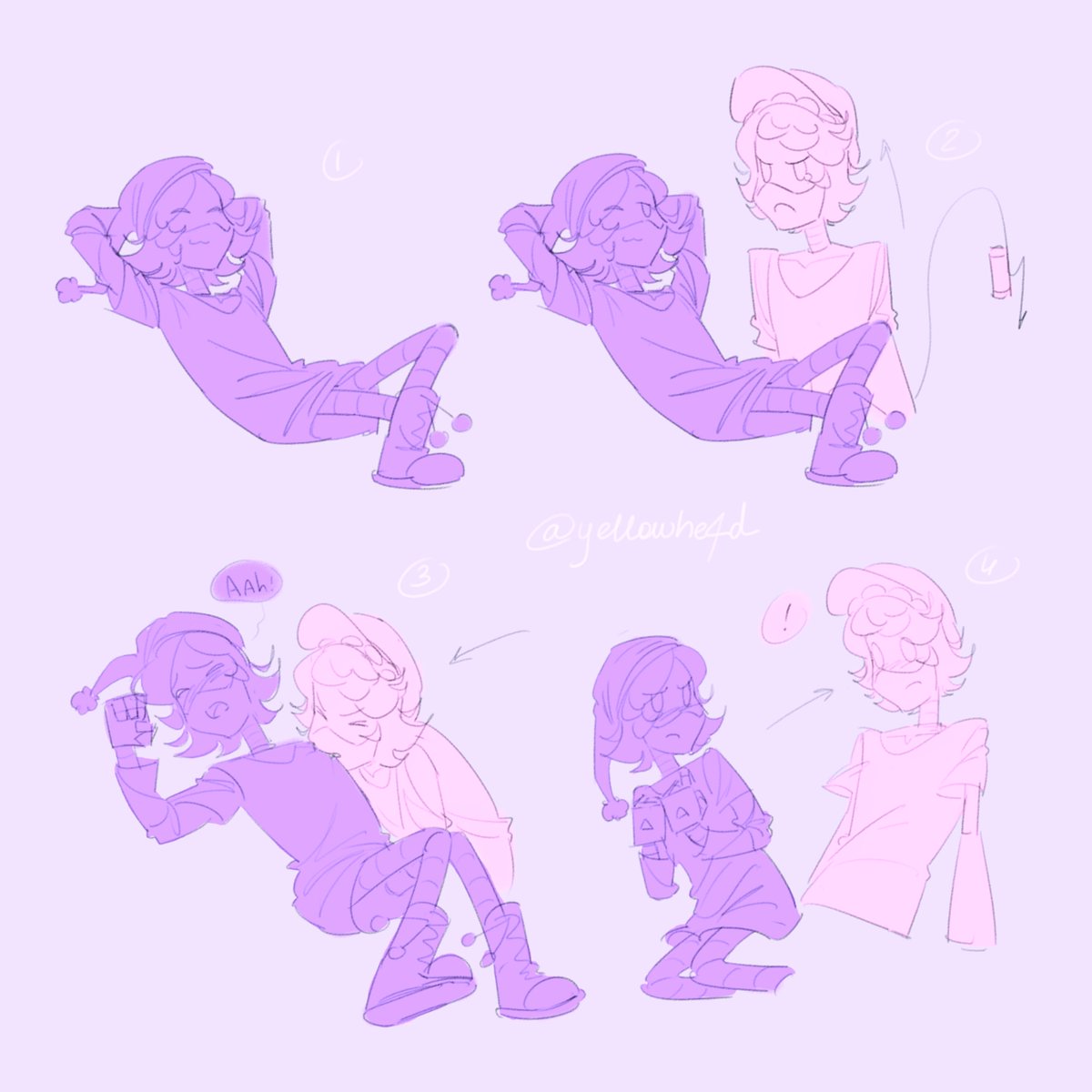 yellowhe4d's tweet photo. Sleepover part 2
N's revenge did not go as planned 🌚

#mdtwt #murderdrones #Nuzi #uzidoorman #SerialDesignationN https://t.co/EGlruqbUGu