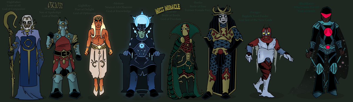 gremlininmywall's tweet photo. After RagnaRöck.

After the Old Gods fell.

A new dynasty of the cosmos.

The New Gods of NewGenesis. 

#NewGods #FourthWorld #ThankYouAlejandroJodorowsky https://t.co/wuNghmnwkT