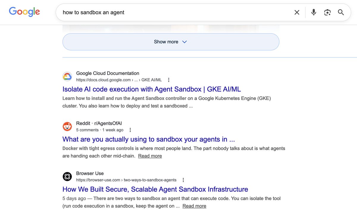 Published this article about our agent sandbox infrastructure a few ...