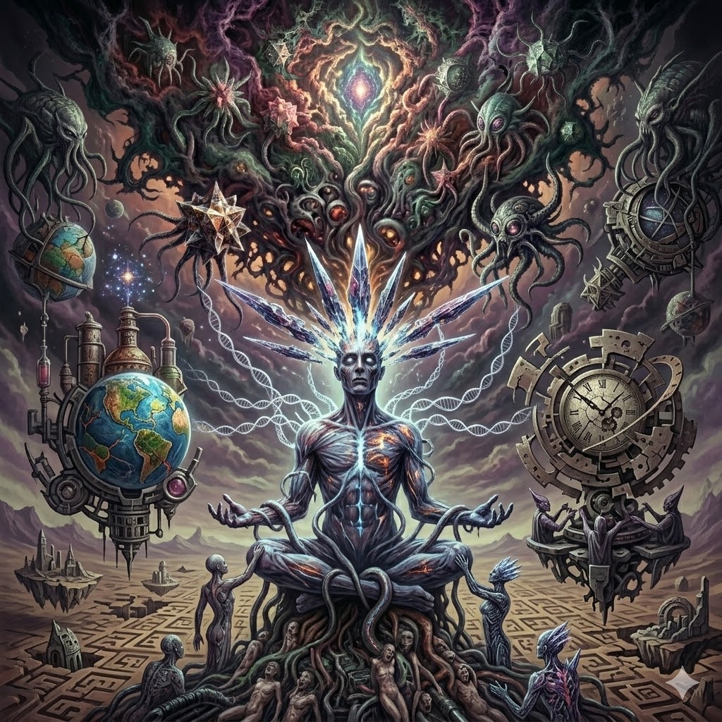 enbuyuksir's tweet photo. "Archonlar/Reptilianlar, insan korkusunu (Enerji) hasat eder. Dünya bir "Frekans Hapishanesi"; elitler (Illuminati) ritüellerle bu enerjiyi toplar."

David Icke https://t.co/rpO0MCuIzj