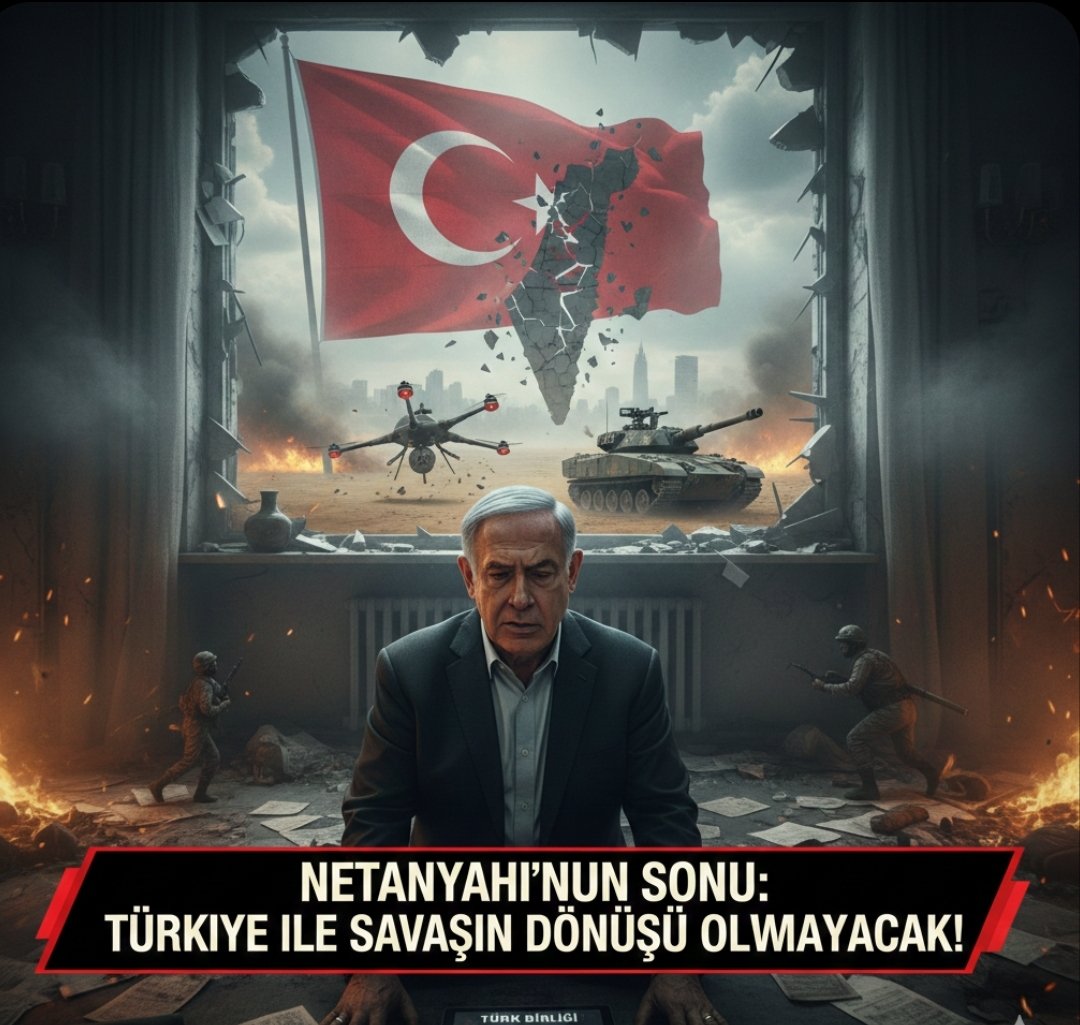 ANKARA’NIN PENÇESİNDE BİR DİKTATÖR: TÜRKİYE İLE SAVAŞIRSAN, HARİTADA ÜLKENİ BULAMAZSIN!

İSRAİL SONUNA DOĞRU GİDİYOR
​Netanyahu, İran saldırısından sonra "Daha büyük tehlike Sünni dünyasıdır, yeni İran Türkiye’dir," dedi. Elbette bu açıklamanın esas kaynağını biliyoruz.