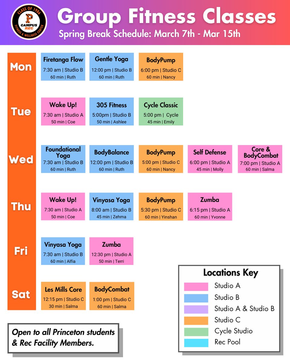 Princeton Campus Recreation tweet media