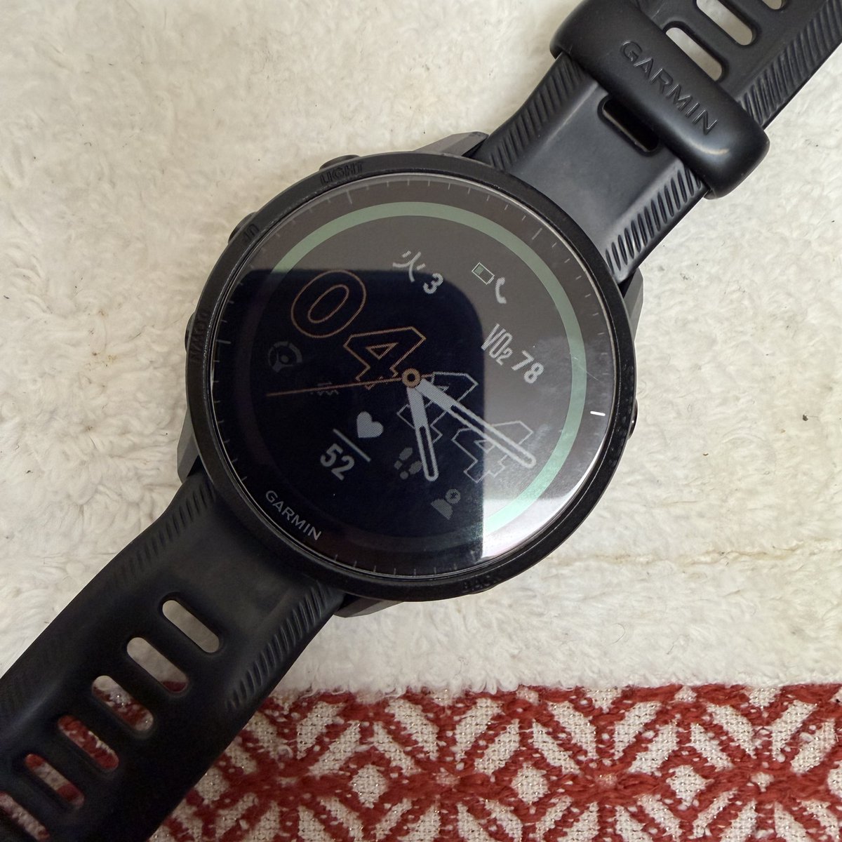 ddj_running's tweet photo. #GARMIN って、腕に着けていなくても心拍数分かるんだ。

それとも、これは布巾の心拍数？ https://t.co/0V0xaeyXoc