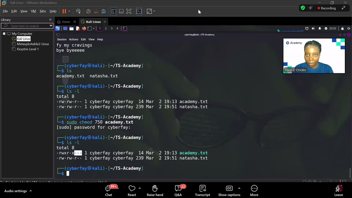 Cybersecurity Streak | Day 15✅

Today’s session was a Linux command walkthrough with our tutor Favour Onoko on <a href="/TechSphereAcad/">Tech Sphere Academy</a>
Very challenging, but slowly getting the hang of it

<a href="/cyber_razz/">Abdulkadir | Cybersecurity</a> <a href="/elormkdaniel/">Elorm Daniel</a> <a href="/chovwenofuru/">CHOVE</a> <a href="/ireteeh/">Dr Iretioluwa Akerele</a> <a href="/segoslavia/">Ṣẹ́gunfúnmi😎</a> <a href="/4osp3l/">Gospel</a> <a href="/TemitopeSobulo/">Temitope Sobulo🛡️</a> <a href="/cyberjeremiah/">Ezechi Jeremiah</a>