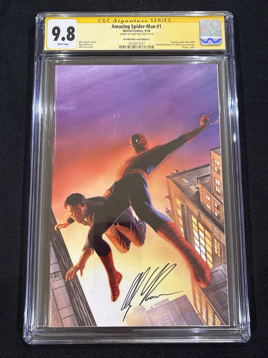 CGC 9.8 Signature Series Amazing Spider-Man #1 Marvel Comics 9/18 signed *READ*  
🔗 ebay.com/itm/3179245013…  
 #ad
