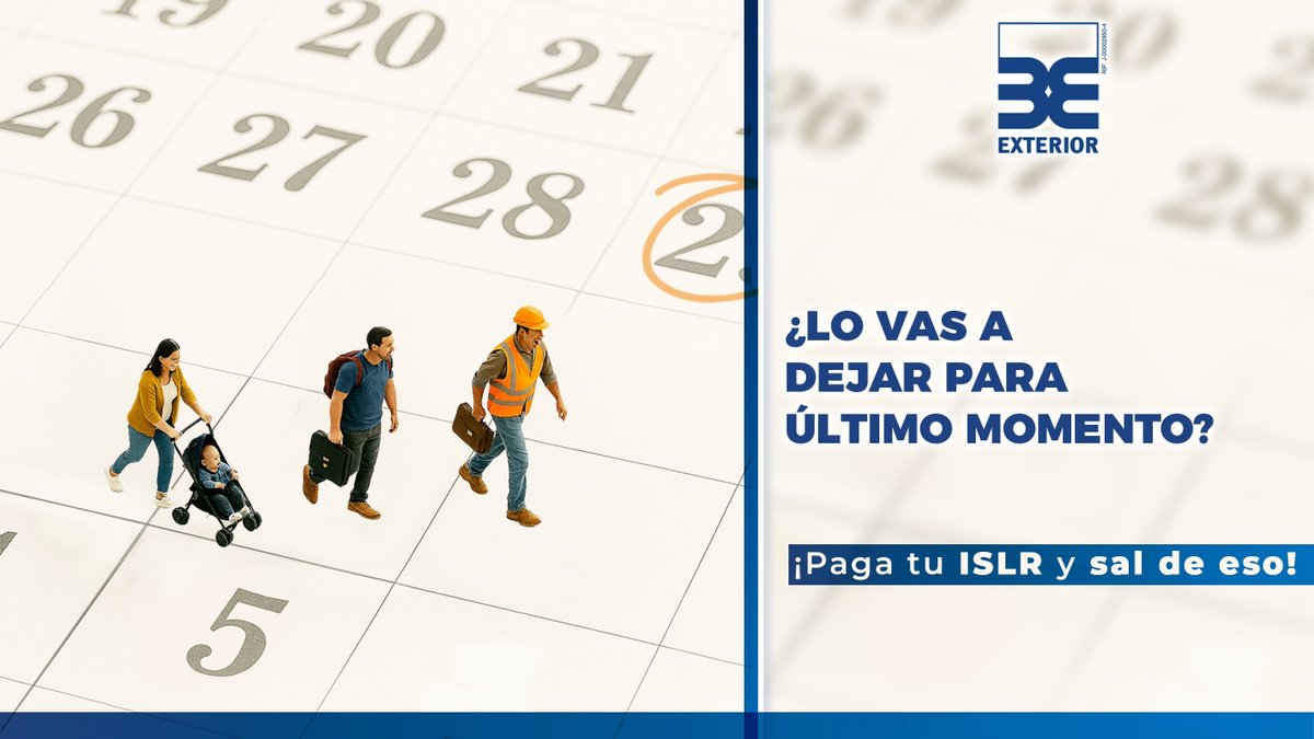 BancoExterior's tweet photo. Mantén tus gestiones al día.

Ponemos a tu disposición información útil para que puedas revisar y organizar el proceso relacionado con el ISLR de manera oportuna.

Conoce los detalles en el enlace.
