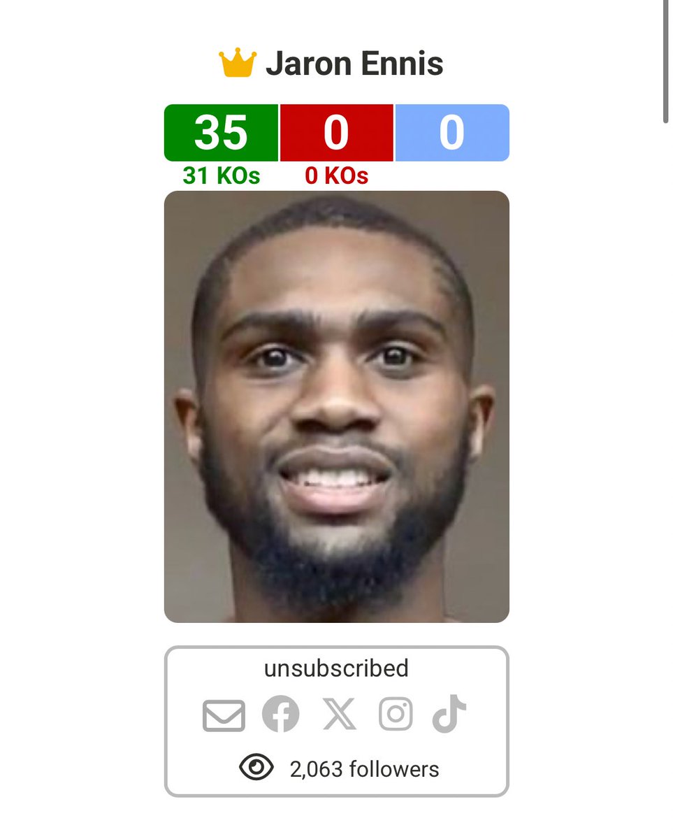 I just realized Boots is 35-0 and only 28. 

Will he be the guy to beat Floyd’s record of 49-0?