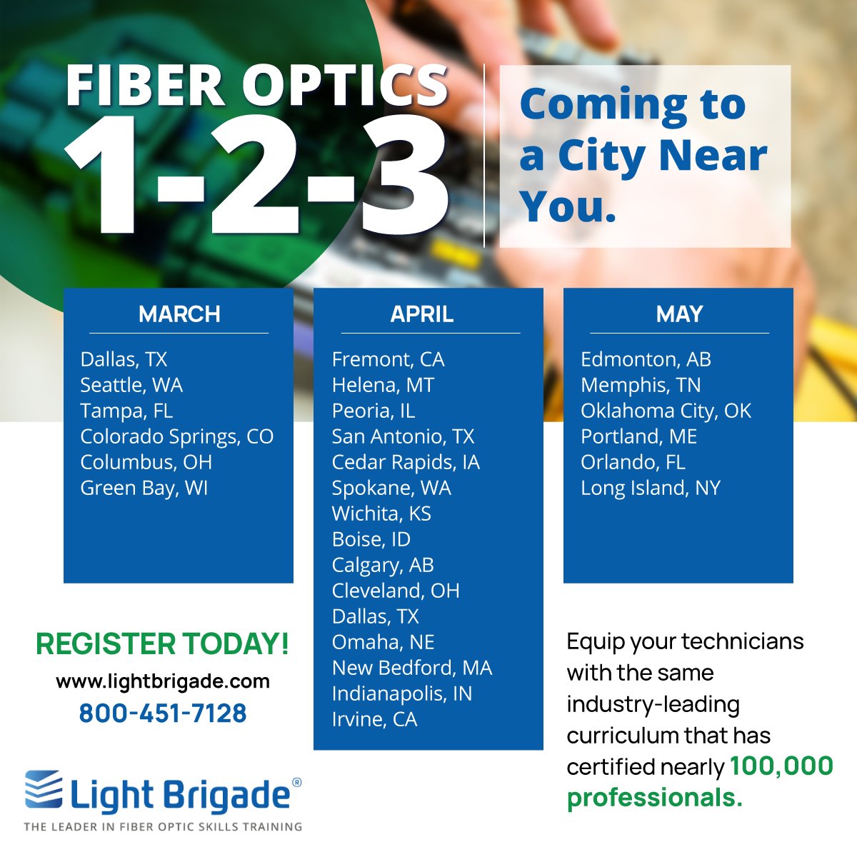 High error rates and constant call-backs are frustrating and expensive. If your team is "learning on the job," there’s likely a gap in the foundations. Our Fiber Optics 1-2-3 course closes that gap with 2 and 4-day options across the U.S. and Canada.tinyurl.com/4yjyhn5e