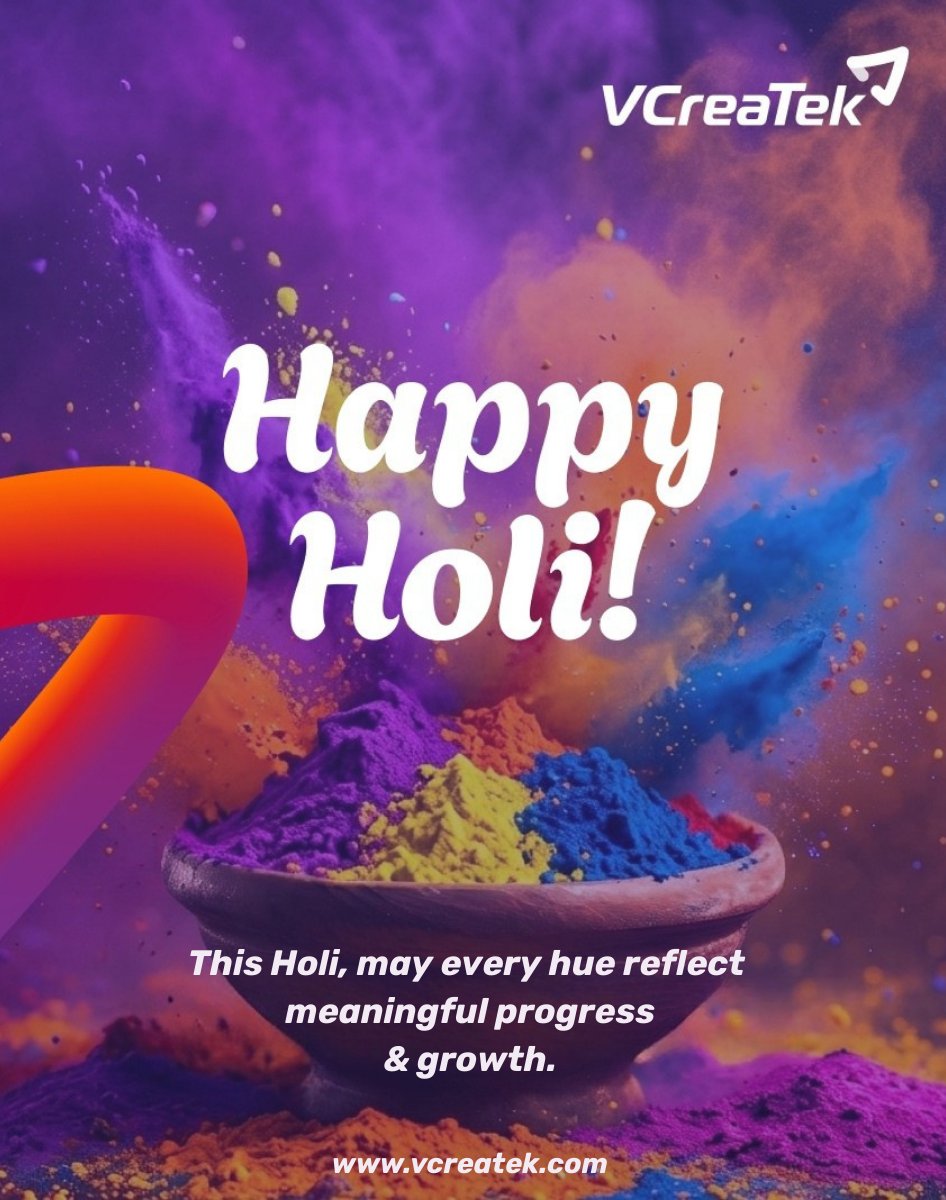 VCreaTek's tweet photo. From diverse data to decisive clarity- transformation begins when elements come together.

Wishing you a vibrant and insightful Holi.

From all at VCreaTek 

#HappyHoli #ClarityInAction #Innovation https://t.co/SYLw8symq2