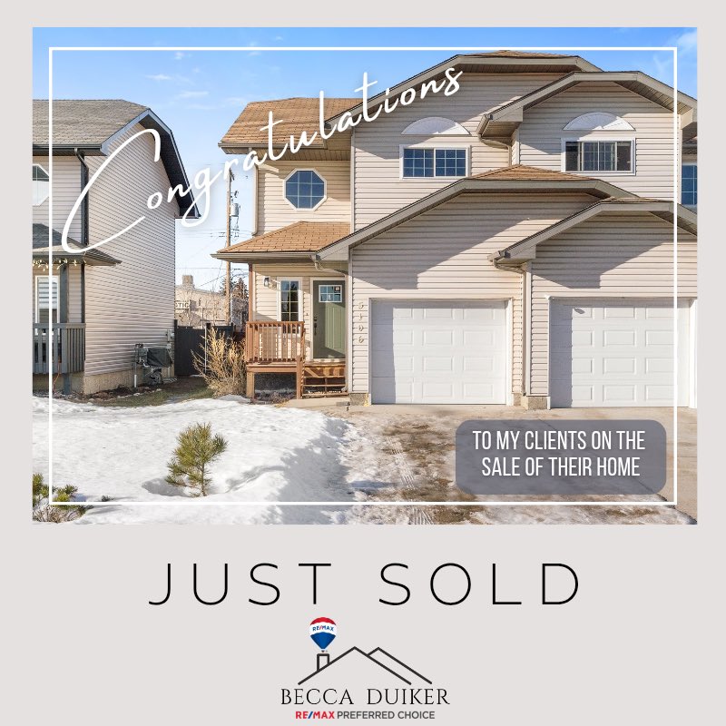 🌟 S O L D in STONY PLAIN 🌟

Congratulations to my clients on the very quick sale of their home in Stony Plain. 

Becca Duiker | ReMax Preferred Choice 
Proudly serving Spruce Grove and Area since 2016
780-920-0594
buywithbecca.ca