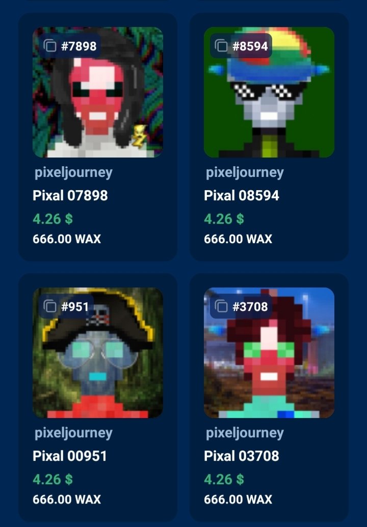 #PIXAL FLOOR 666 $WAXP 🤘

HELL YES!!!

#NFTs are #BACK 

JOIN: PIXELJOURNEY.XYZ