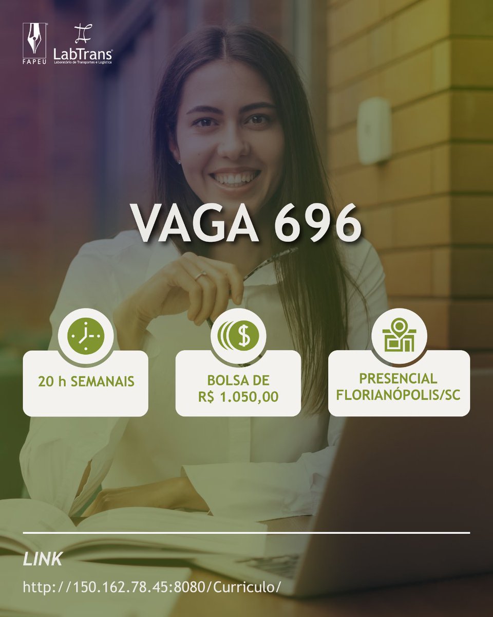 📚✨ VAGA PARA GRADUAÇÃO EM LETRAS – LabTrans/UFSC

Se você é estudante de Letras e quer colocar seu conhecimento em prática em um ambiente técnico e acadêmico, essa oportunidade é para você! 🚀

🔎 Atividades:
• Apoio na revisão e normalização de relatórios técnicos, atas,