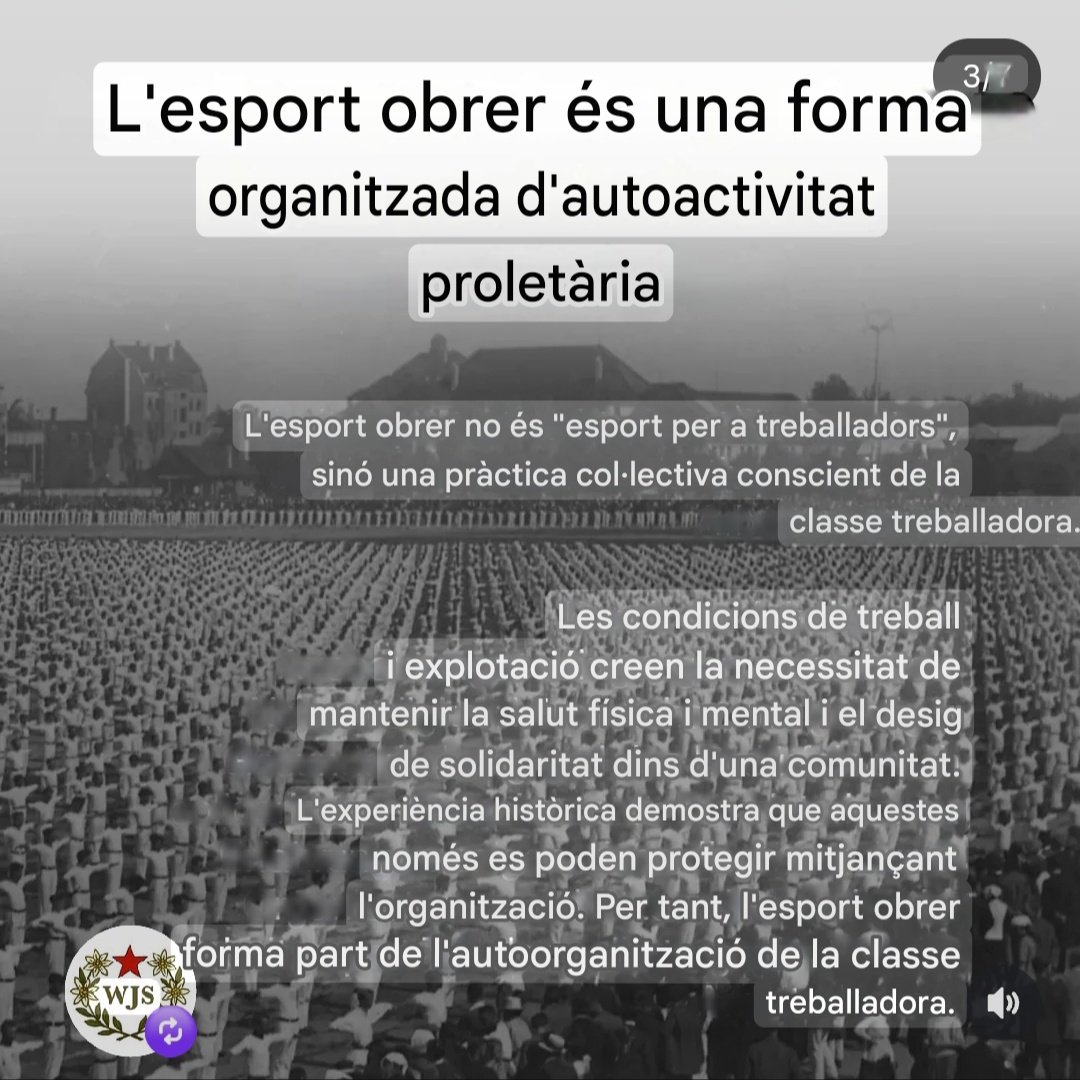 alexsasplu's tweet photo. 💭Reflexions sobre l'esport com a eina de la classe treballadora, fet pel col·lectiu @rotesleipzig (IG):

Si voleu fer alguna excursió o proposar alguna activitat esportiva, parleu-nos per la pàgina d'instagram del nostre col·lectiu!📩 https://t.co/mPq9qDcGmg

Fil⬇️ https://t.co/tx3ZL8RxCX