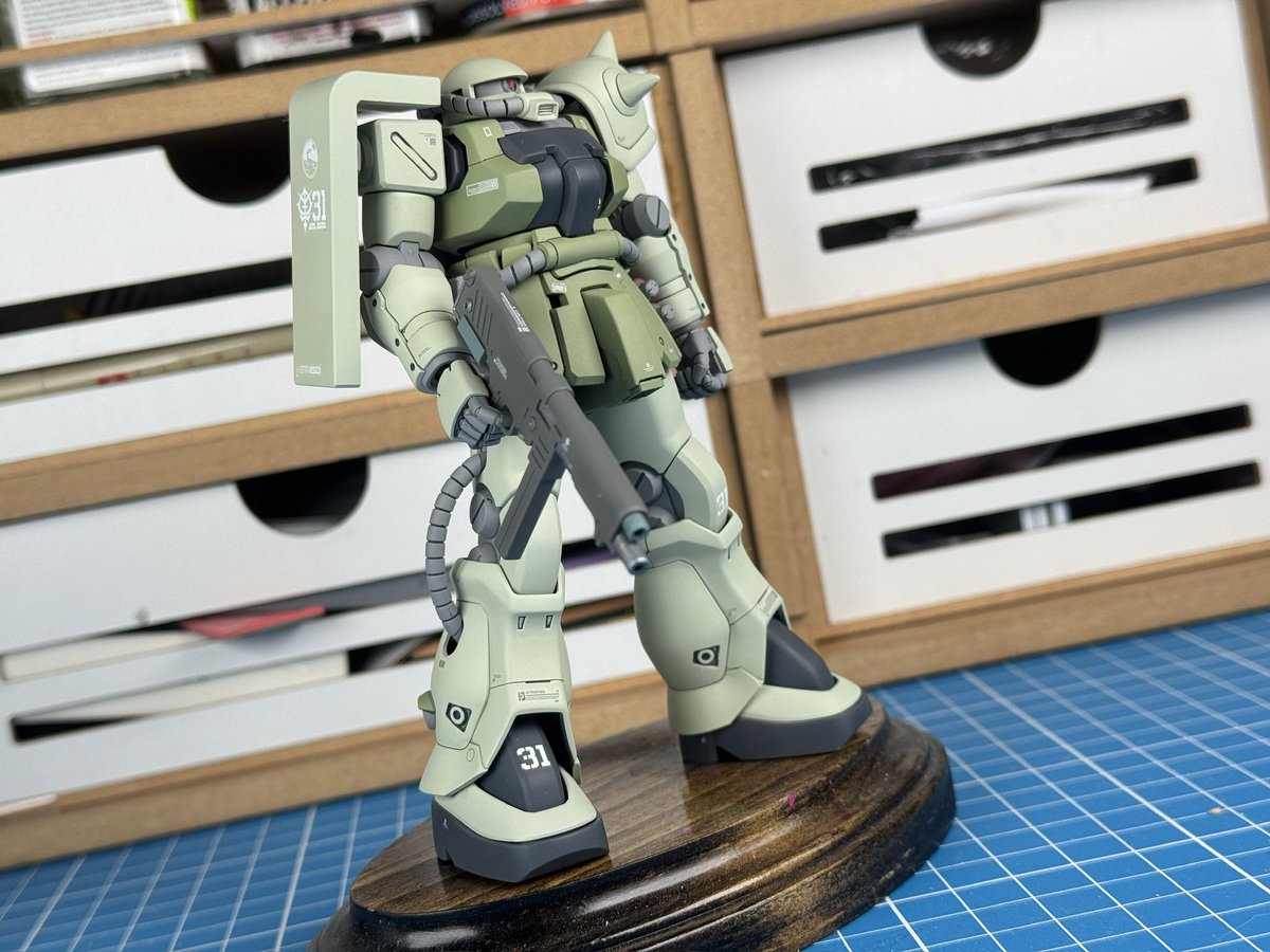 DerekM_J's tweet image. Inspired by @kenichiro16w I also did an F2 Zaku #Zaku #Gunpla